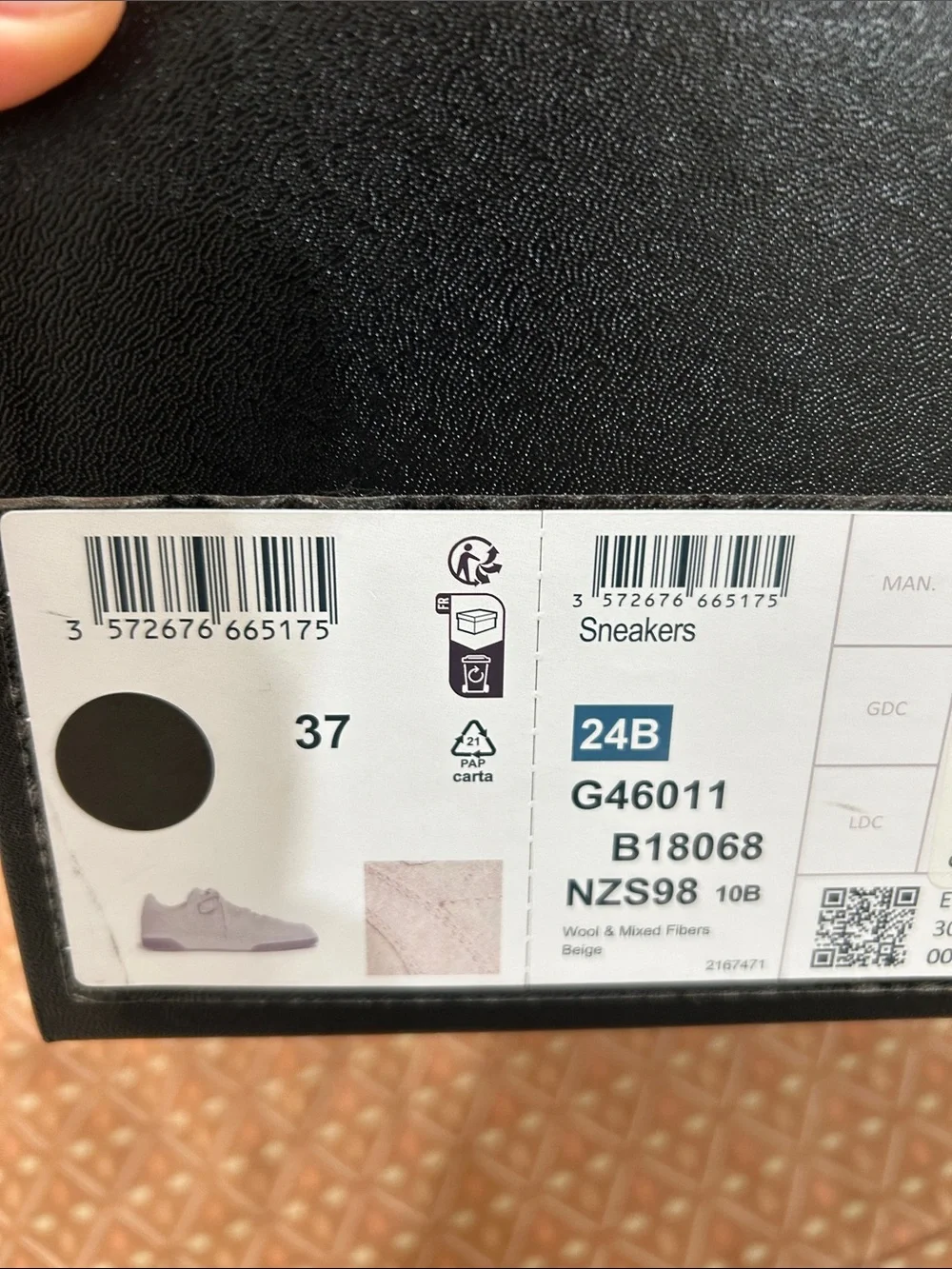 CHANEL Wool Quilted Low-Top Sneakers in Taupe
